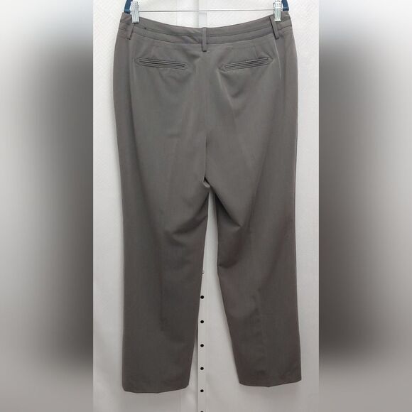 Larry Levine Trouser Pants Slacks Sz 12 Gray - Picture 2 of 6